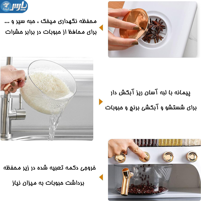 جا حبوبات دکمه ای