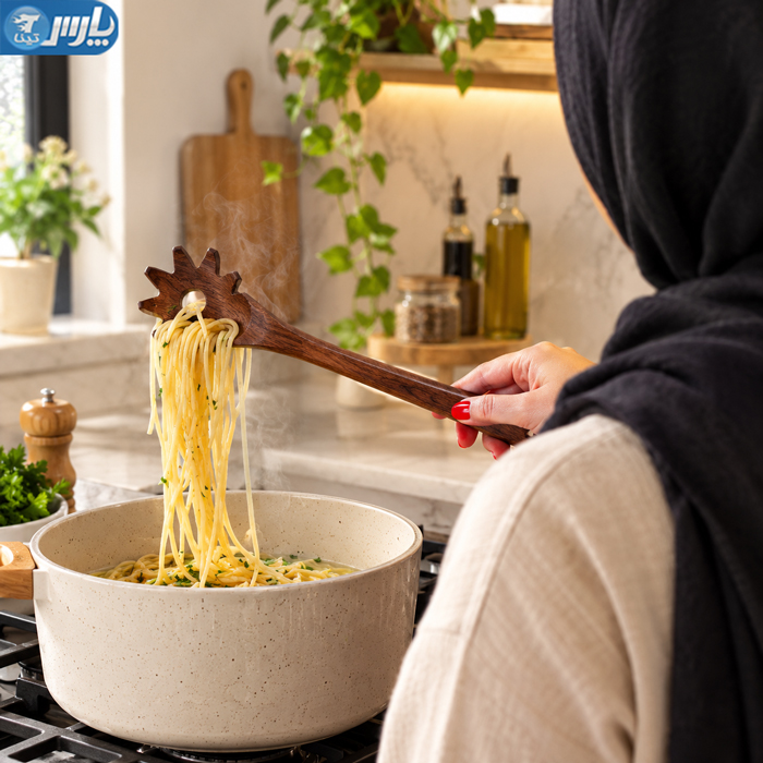 سرویس کفگیر ملاقه چوبی چوبلمه