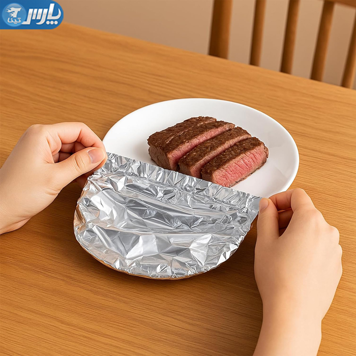 درپوش فویلی کش دار بسته 10 عددی