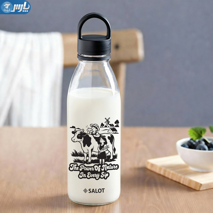 بطری شیر طرح گاو