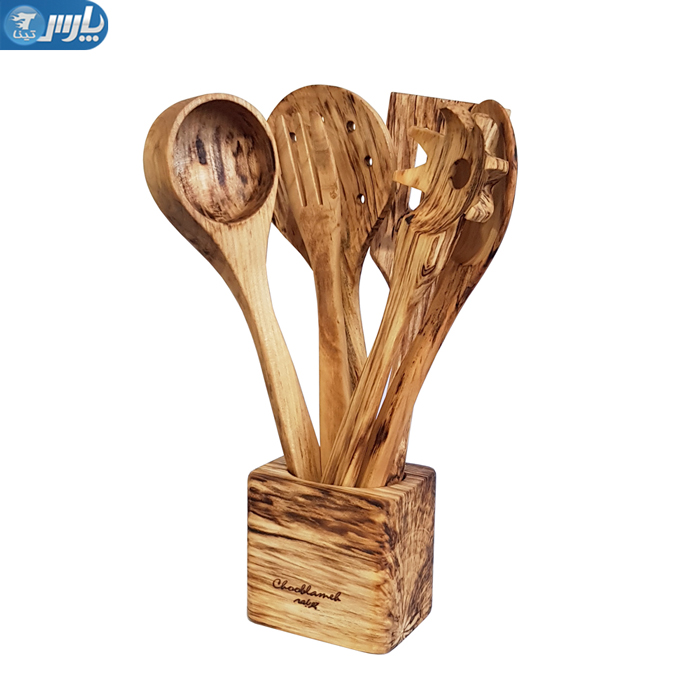 استند چوبی کفگیر ملاقه