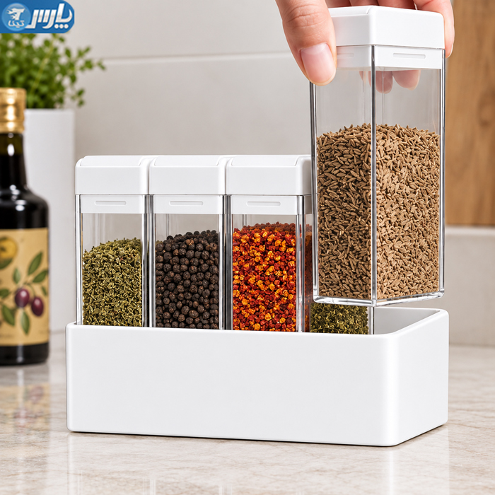 جا ادویه ای 4 تایی استند دار