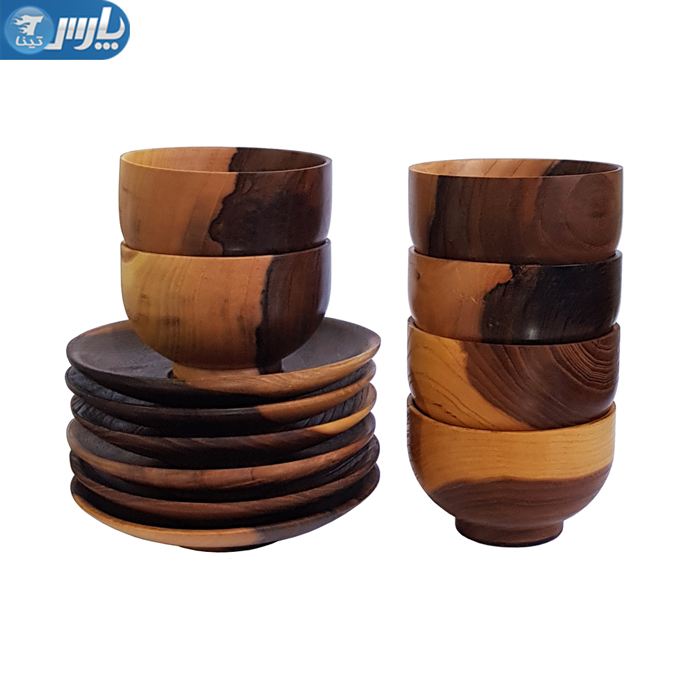 ست آجیل خوری چوبی