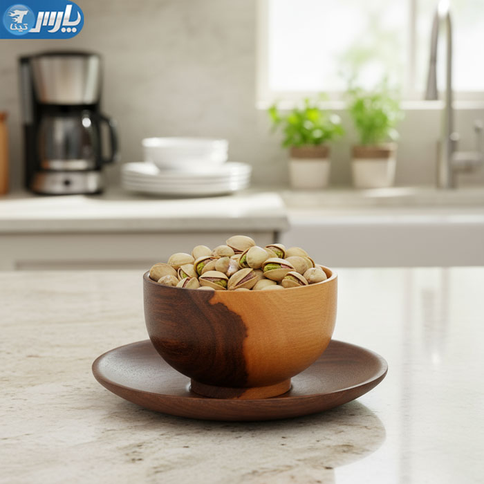 کاسه بشقاب چوبی