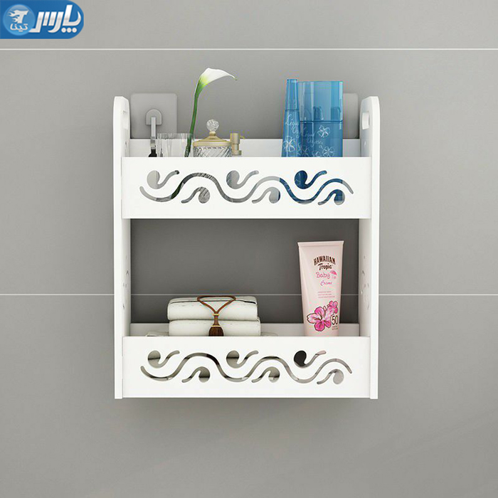 شلف دو طبقه سفید