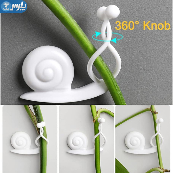 گیره گل رونده طرح حلزون