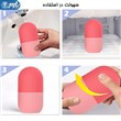 اسکراب صورت با یخ