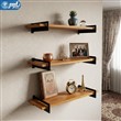 طبقه چوبی دیواری برای گلدان