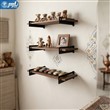 شلف دیواری چوبی برای کتاب